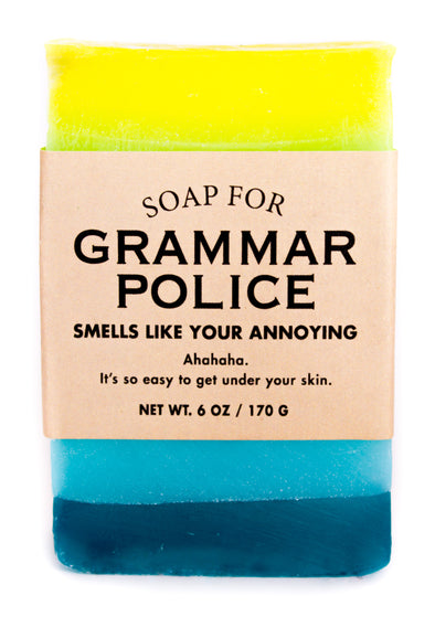 Soap for Grammar Police