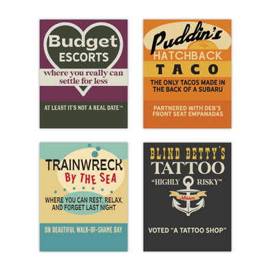 Old School Matchbooks Variety Pack: Budget Escorts