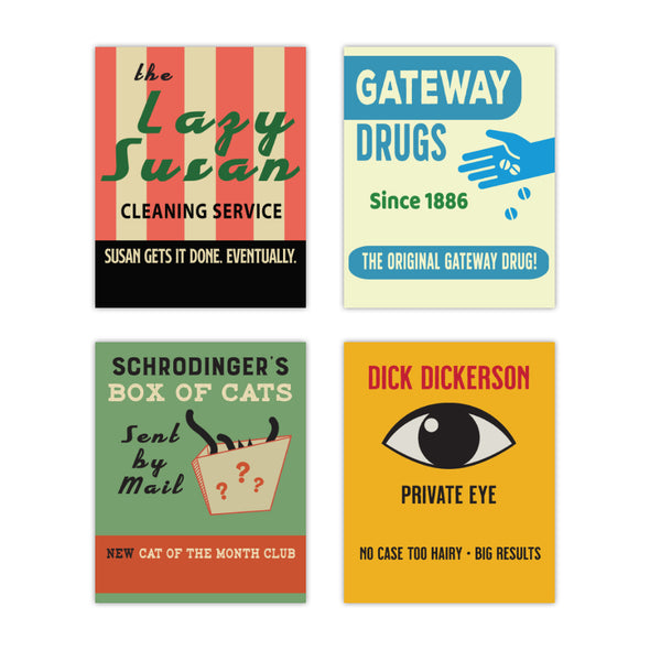 Old School Matchbooks Variety Pack: Lazy Susan