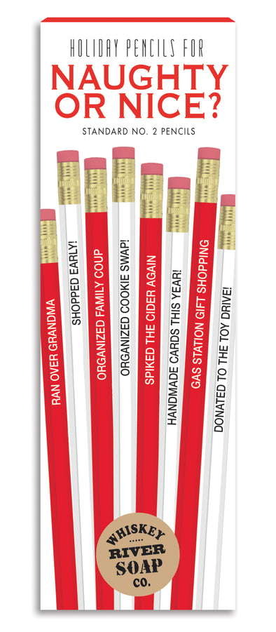 Naughty or Nice Pencils - HOLIDAY