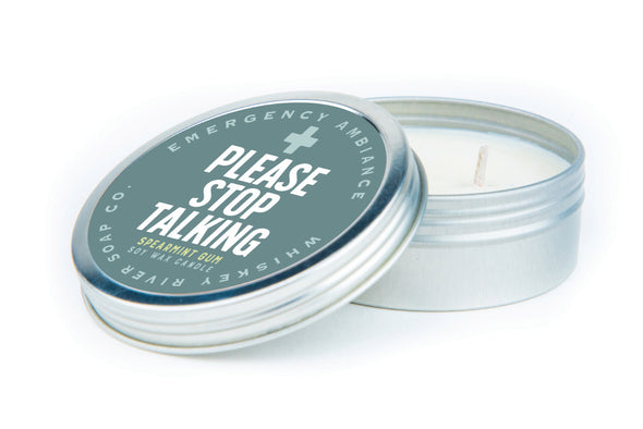 Please Stop Talking Emergency Ambiance Travel Tin