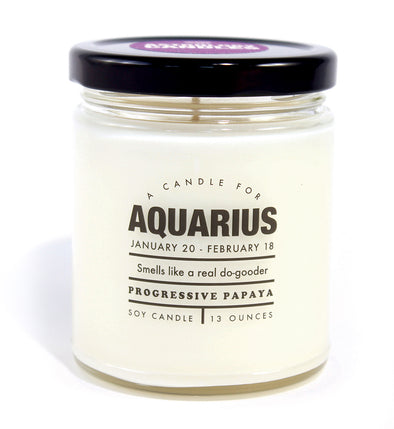 Astrology Candle Aquarius