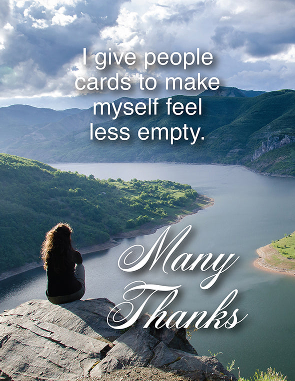 Less Empty Greeting Card