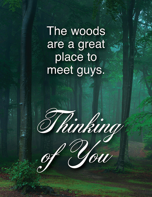 Guys In The Woods Subtext Greeting Card